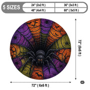 Personalized Halloween 3D Optical Illusion Ghost Round Rug (A11)