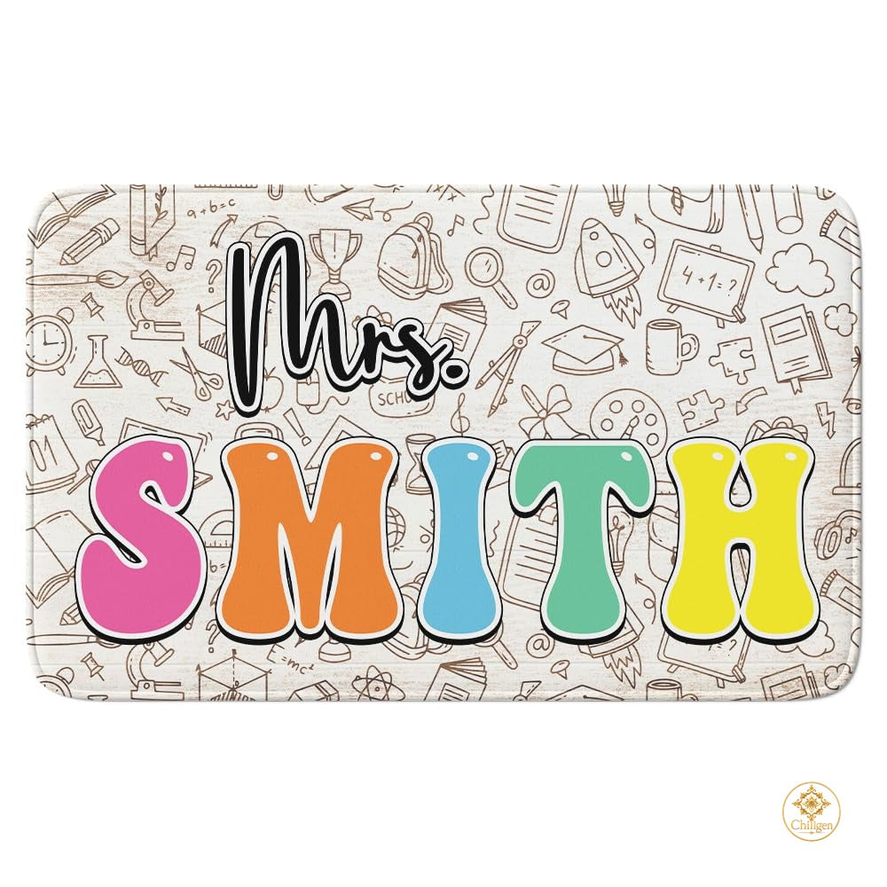 Custom Composition Notebook Rug for Classroom and Bedroom - Classroom Vintage Style / 2' x 3' (Rectangular)