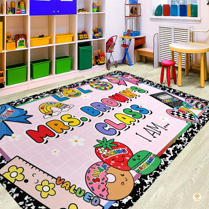 Custom Composition Notebook Classroom Rug for Kids - Clipboard Style / 2' x 3' (Rectangular)