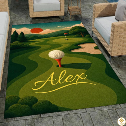 Custom Golf Area Rug