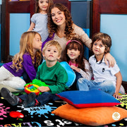 Custom Math Classroom Welcome Mat with Formulas and Numbers - Math D10 / 3' x 5' (Rectangular)