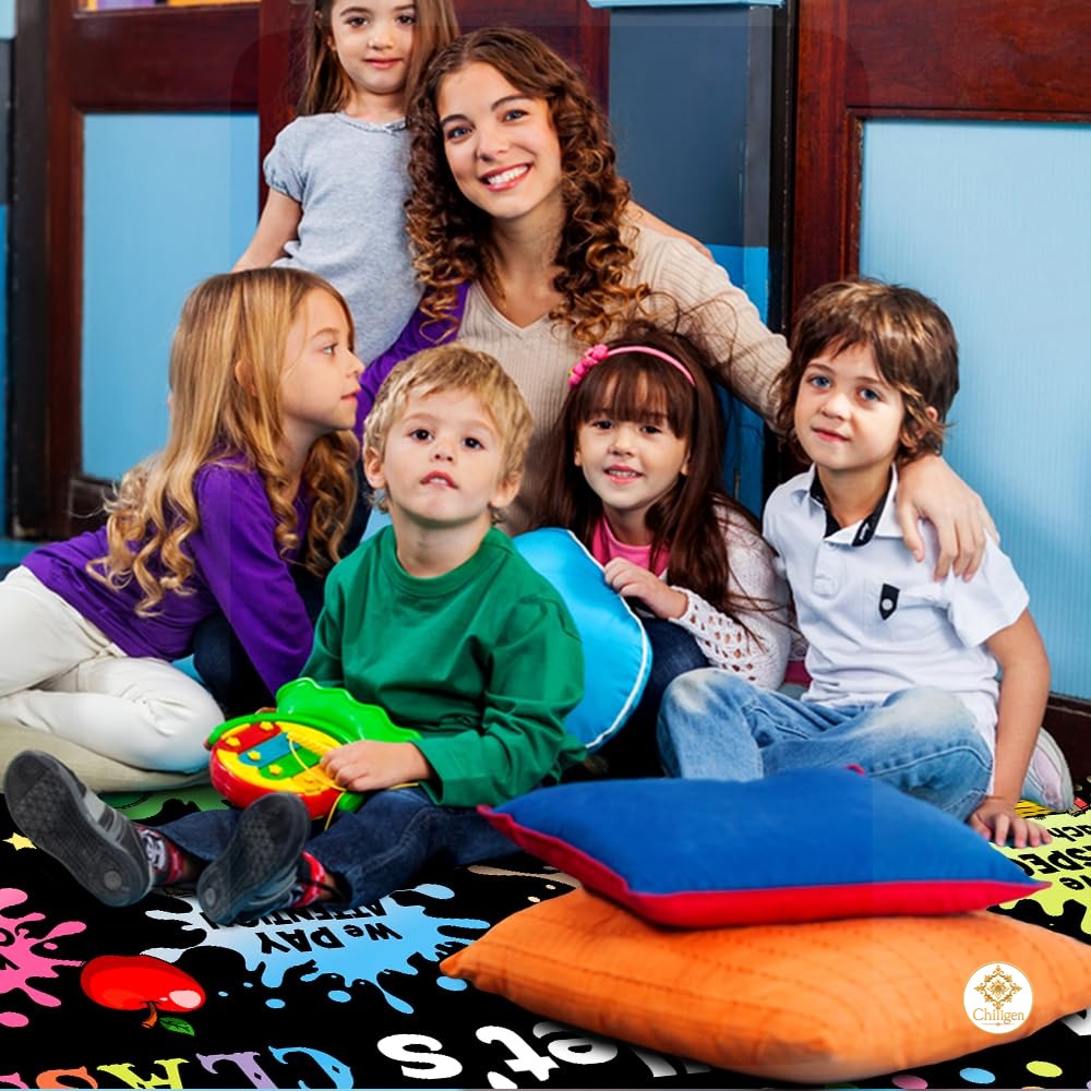 Custom Math Classroom Welcome Mat with Formulas and Numbers - Math D10 / 3' x 5' (Rectangular)
