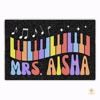 Personalized Teacher Doormat for Classroom and Back to School