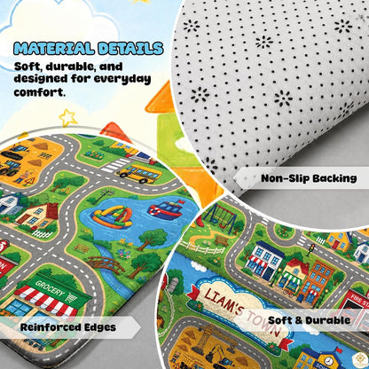 Custom Road Map Area Rug