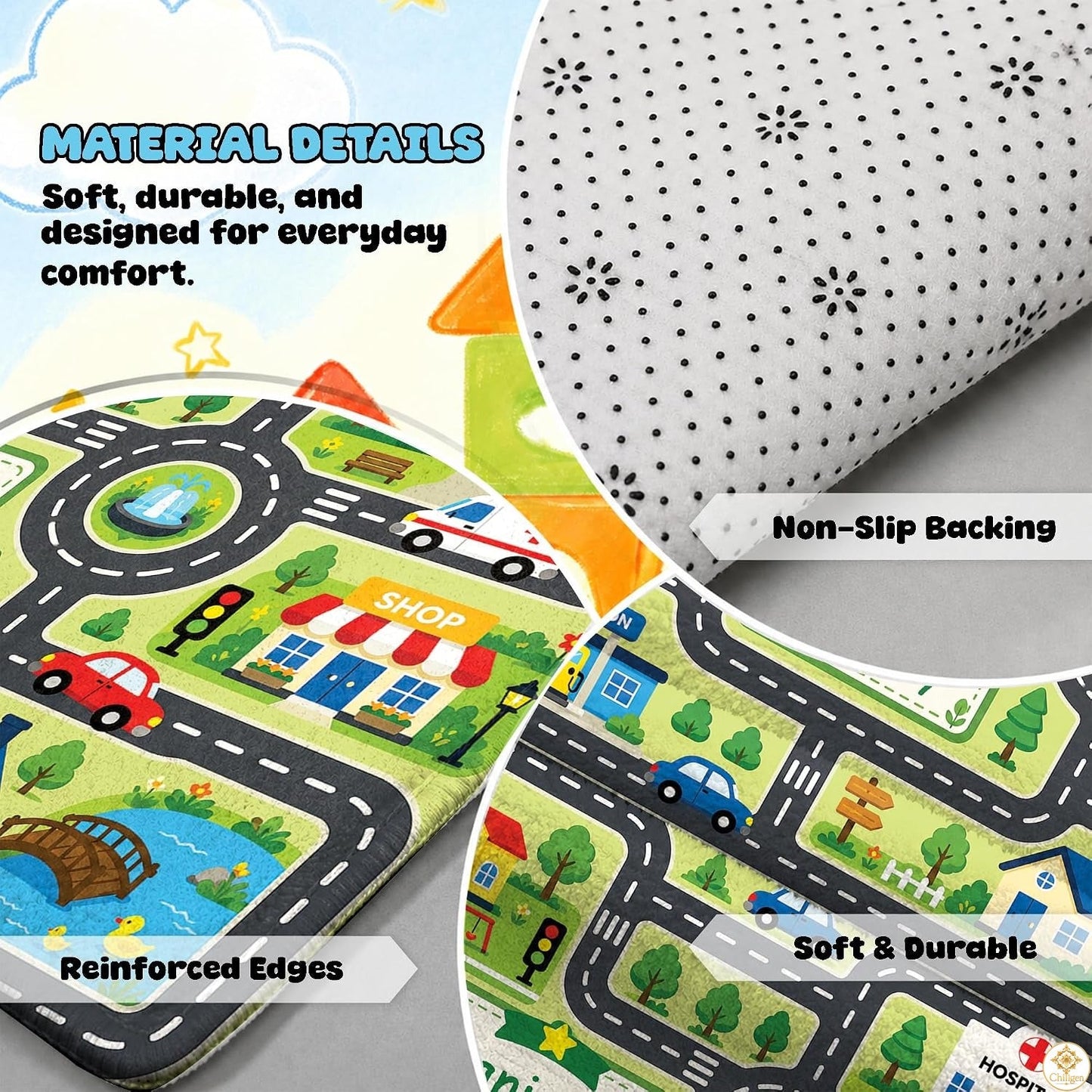 Custom Road Map Area Rug