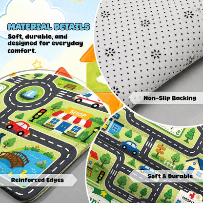 Custom Road Map Area Rug