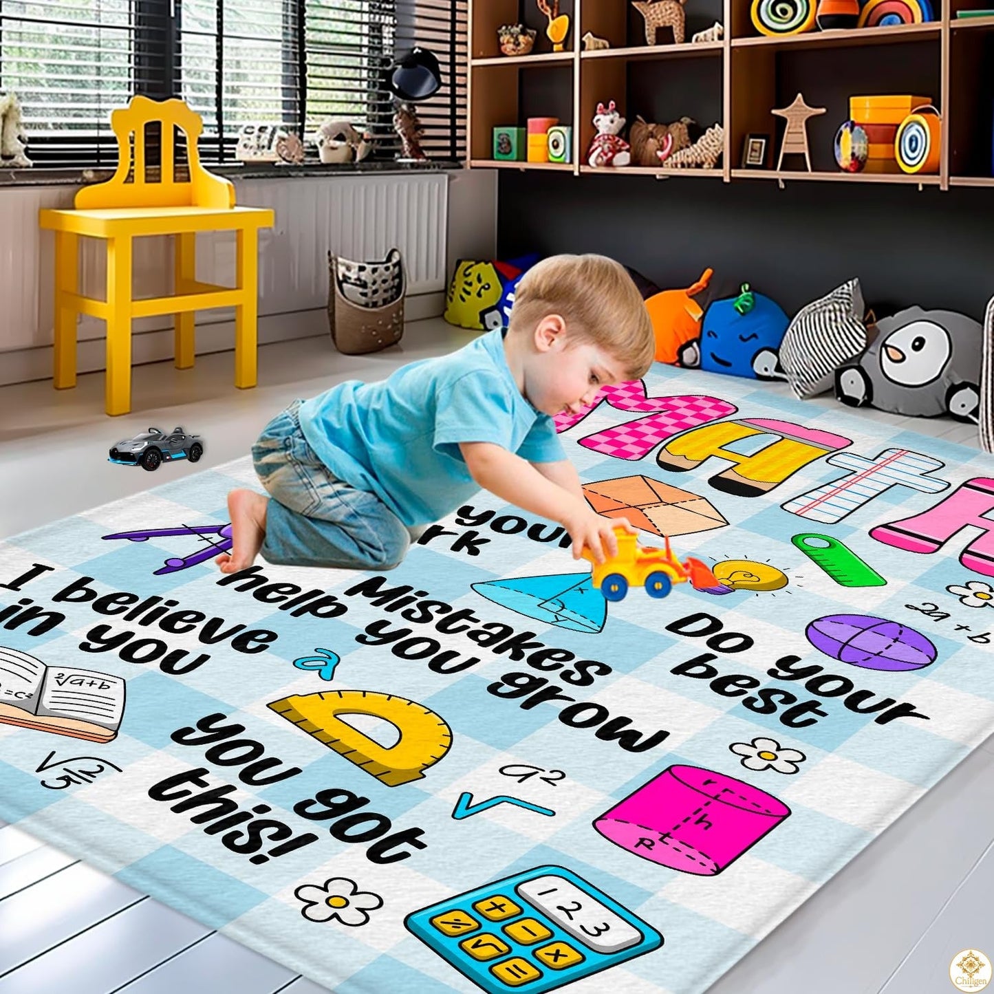 Custom Math Area Rug