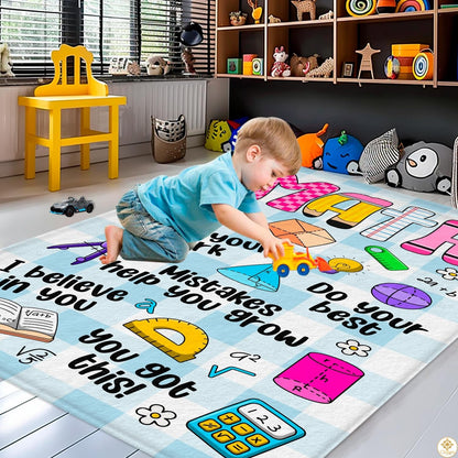 Custom Math Area Rug