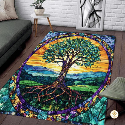 Custom Tree of Life Welcome Mat for Entryway and Living Room - Tree-ds15