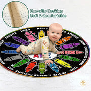 Custom Feelings Wheel Welcome Mat for Classroom and Office