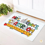 Personalized Teacher Welcome Mat for Classroom and School Decor