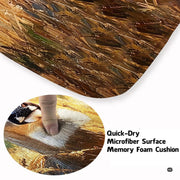 Soft low-pile microfiber surface texture on trophy buck area rug - thumbnail image 3 of 7