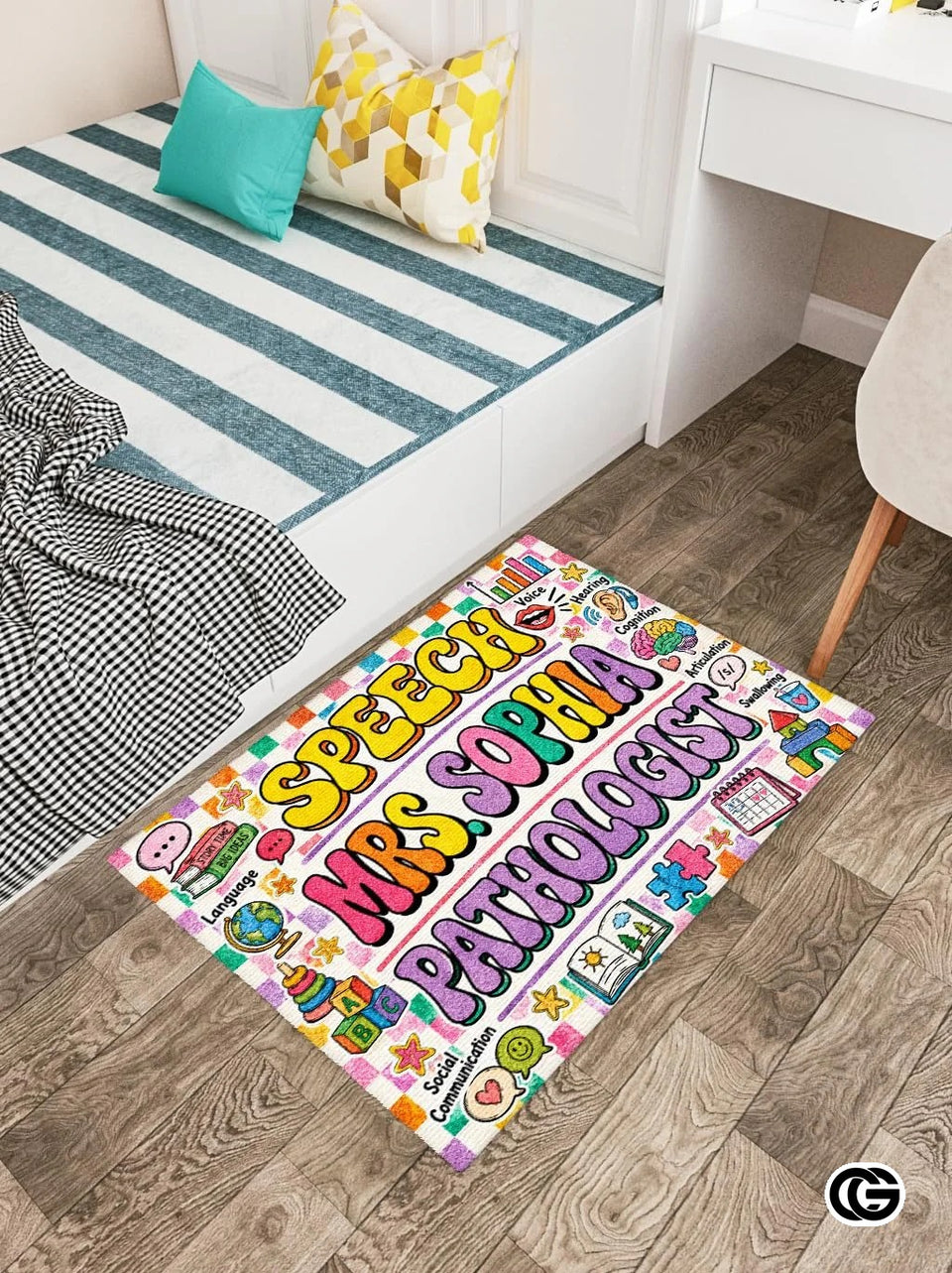 Personalized Classroom Doormat with Custom Teacher Name