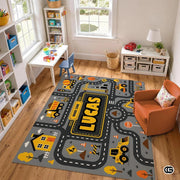 Custom Road Map Welcoming Doormat with City Streets