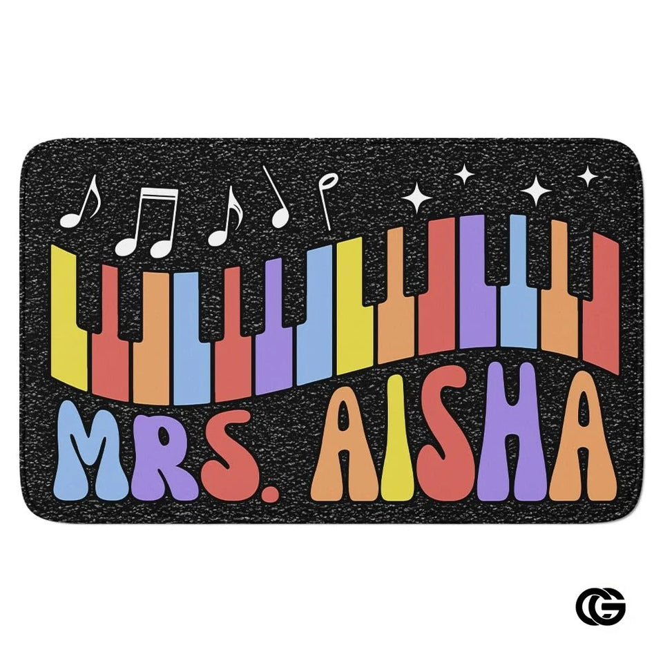 Custom Notebook Welcome Mat for Classroom and Bedroom
