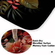 Sea turtle floral area rug displayed in modern living room setup with neutral interior decor styling. - thumbnail image 3 of 7