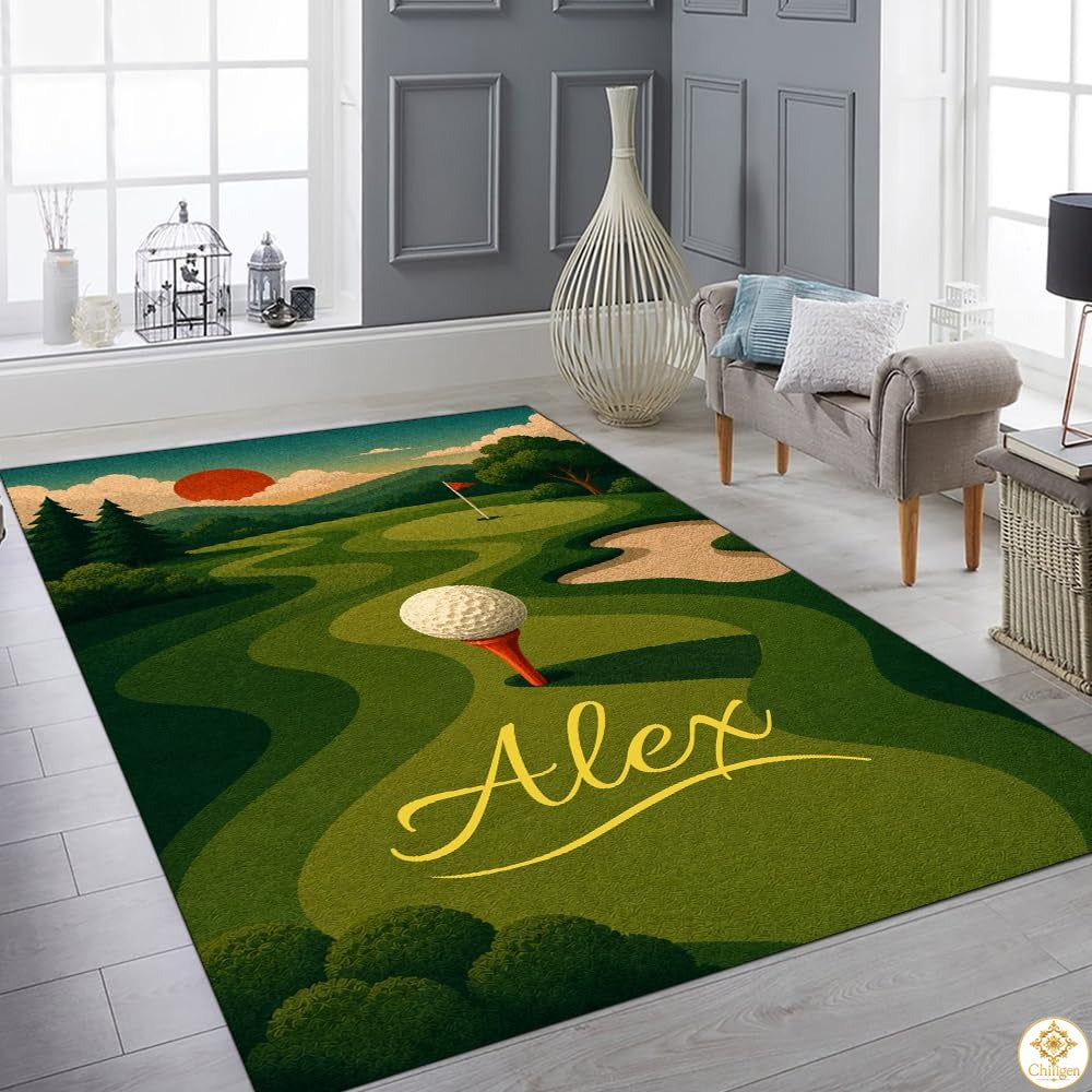 Custom Golf Area Rug