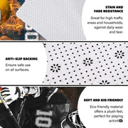 Angled perspective view showcasing the vibrant colors and detailed athletic artwork - thumbnail image 9 of 9