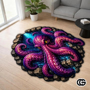Custom Octopus Shaped Welcome Mat for Front Door and Entryway
