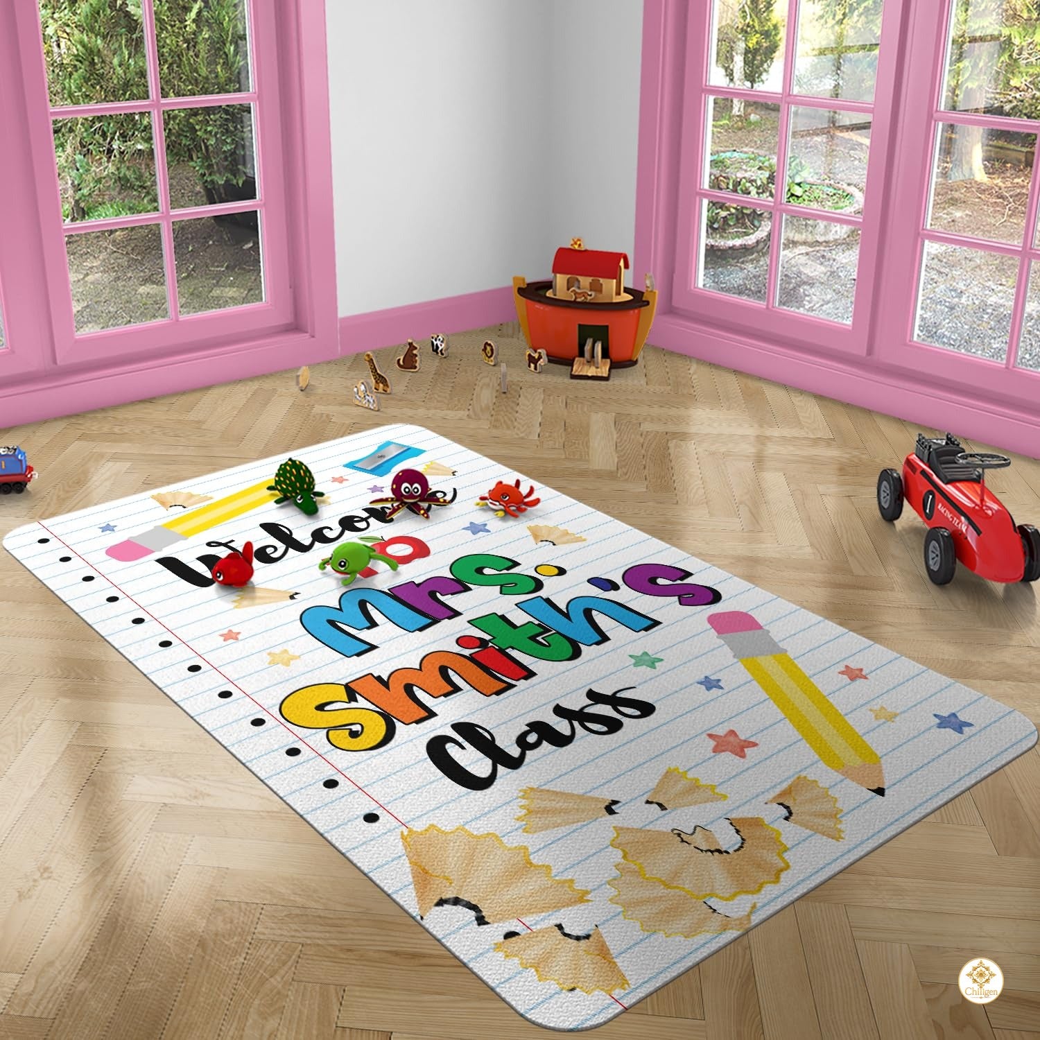Custom Welcome Mat with Family Name and Address