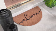 Personalized Christmas Doormat with Family Name and Custom Text